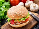 Delicious crispy burger