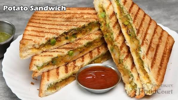 Fresh toasted vegetable sandwich